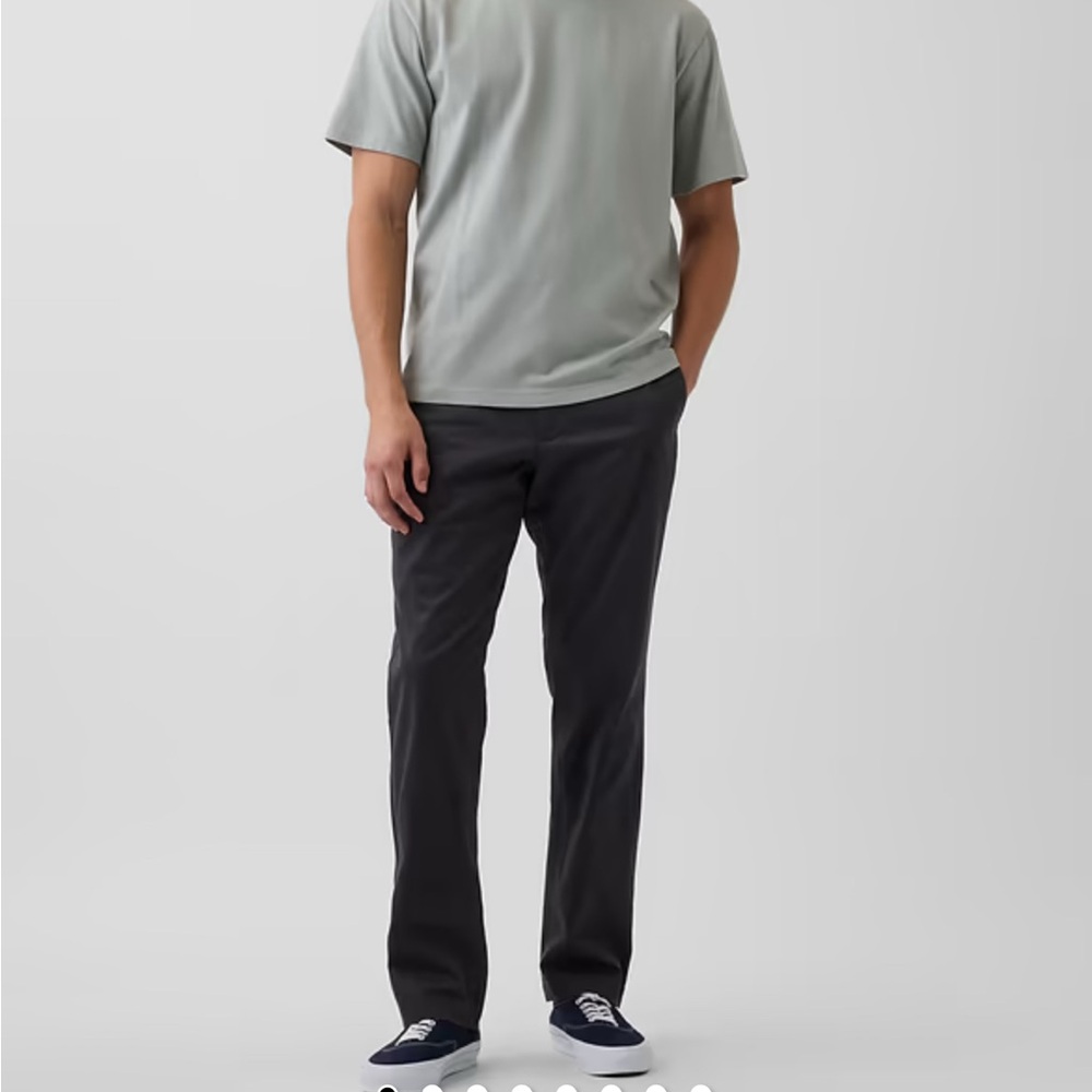 GAP Straight Fit Pants in Charcoal Gray